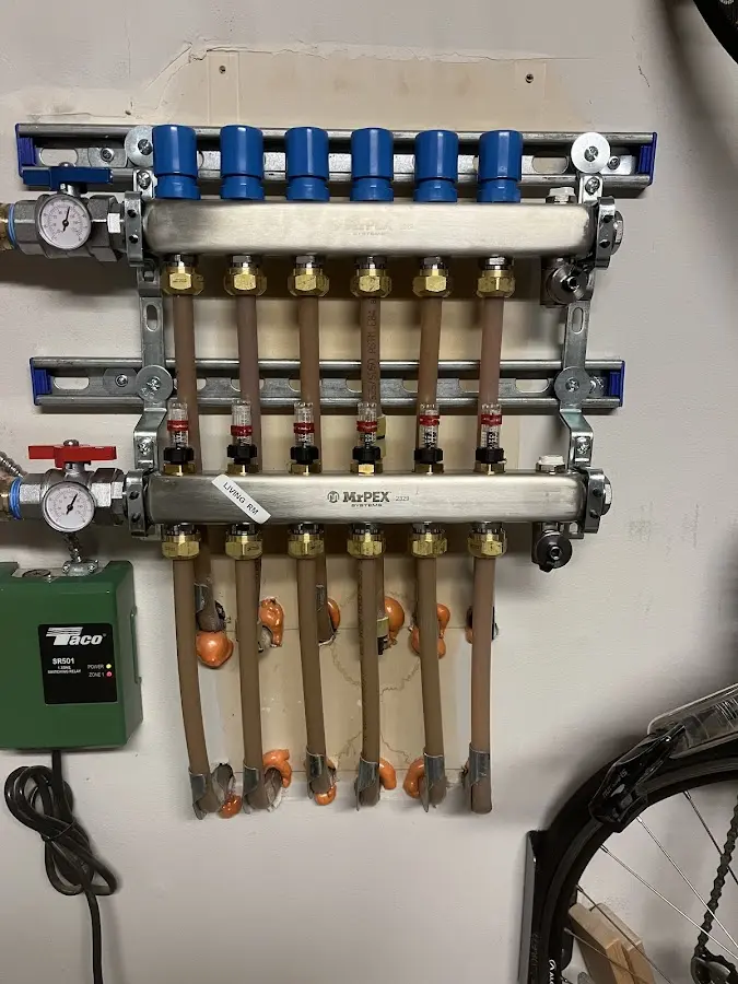 Plumber performing Gas Leak Detection at a residential property in Juneau